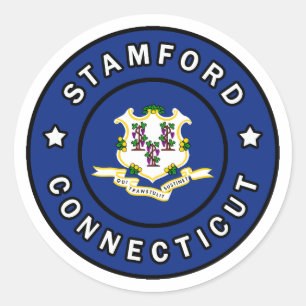 Stamford Connecticut Classic Round Sticker