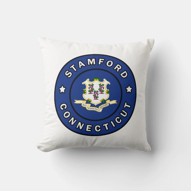 Stamford Connecticut Cushion (Front)