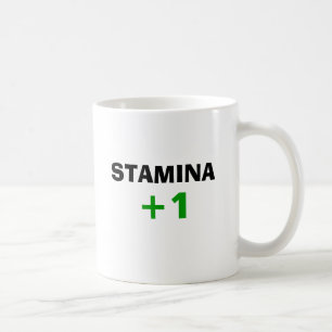 STAMINA +1 (Left handed) Coffee Mug
