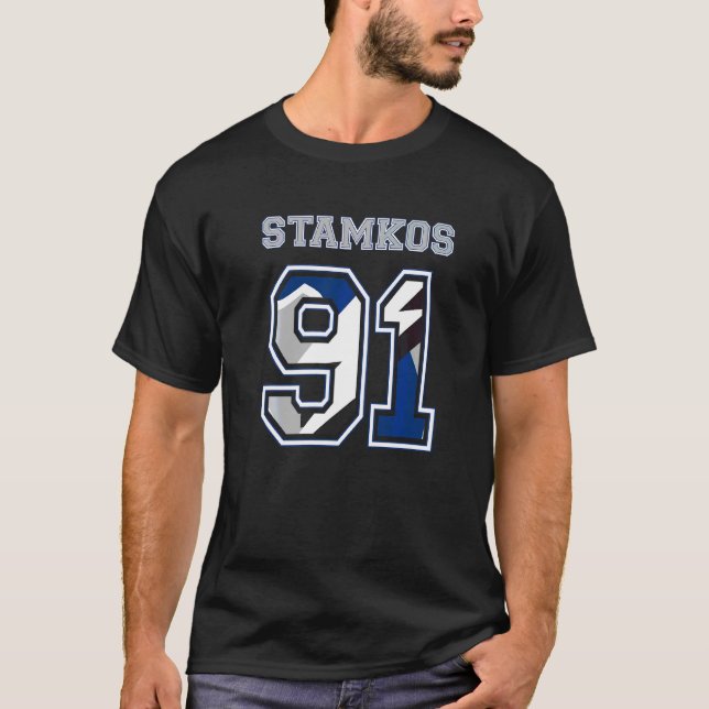 Stamkos 91 Stammer Tampa Bay Professional Ice Hock T-Shirt (Front)