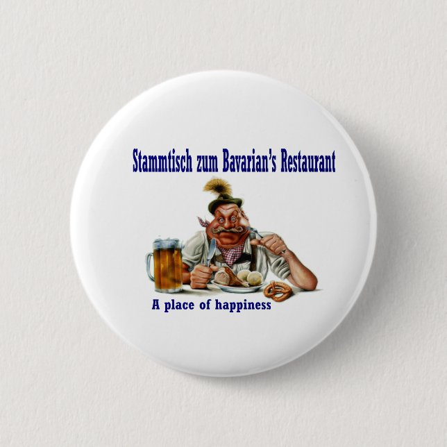 stammtisch 6 cm round badge (Front)