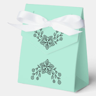 Stamp Circle - YOUR TEXT & IDEA - FLOWERS 9 Favour Box