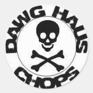 stamp classic round sticker