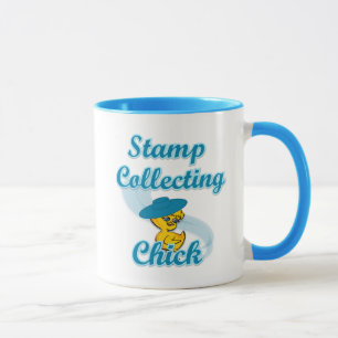 Stamp Collecting Chick #3 Mug