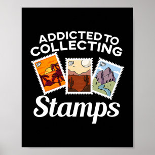 Stamp Collecting Gift Men Women Philatelist Stamp Poster