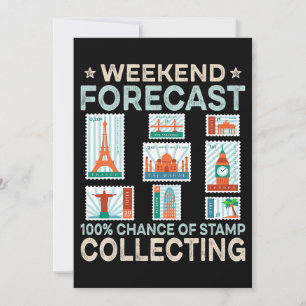 Stamp Collecting Shirt for Collectors Funny Weeken Invitation