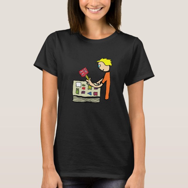 Stamp Collecting T-Shirt (Front)
