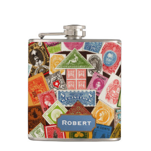 Stamp Collector Flask