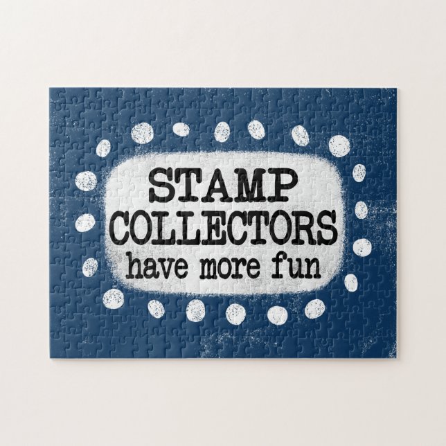 Stamp Collectors Have More Fun Jigsaw Puzzle (Horizontal)