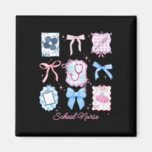 Stamp Coquette School Nurse Back To School Medical Magnet