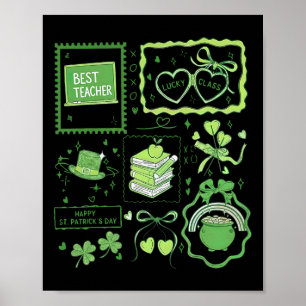 Stamp Coquette Stem Math Science Teacher St Patric Poster