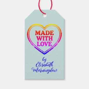 Stamp Heart - MADE WITH LOVE 3 Gift Tags