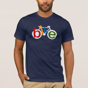 stamp of bicycle with colour word BIKE T-Shirt