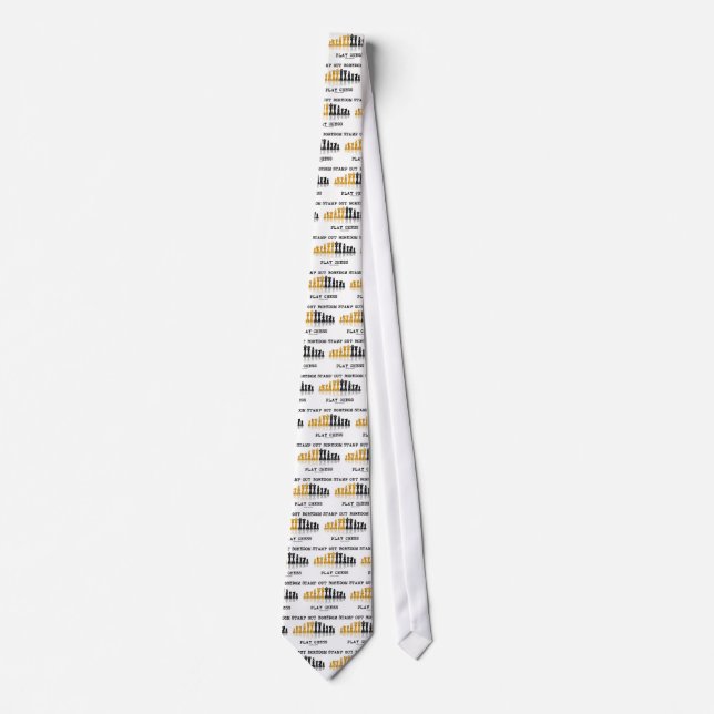 Stamp Out Boredom Play Chess (Chess Set) Tie (Front)