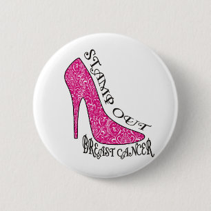 Stamp Out Breast Cancer 6 Cm Round Badge