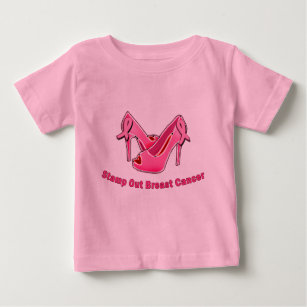 Stamp Out Breast Cancer Stilettos Baby T-Shirt