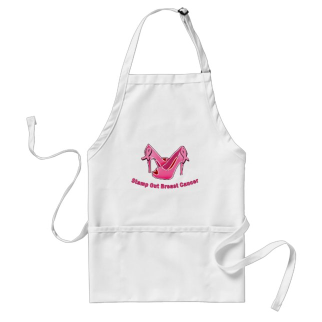 Stamp Out Breast Cancer Stilettos Standard Apron (Front)