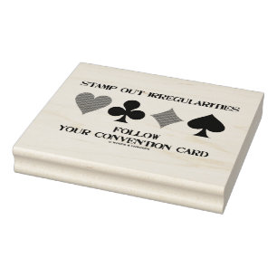 Stamp Out Irregularities Follow Convention Card