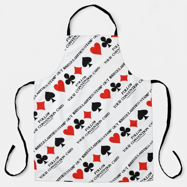 Stamp Out Irregularities Follow Convention Card Apron (Front)
