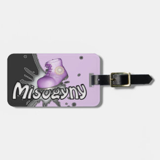 Stamp Out Misogyny Personalised Luggage Tag