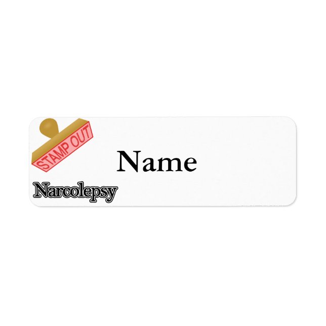 Stamp Out Narcolepsy Return Address Label (Front)