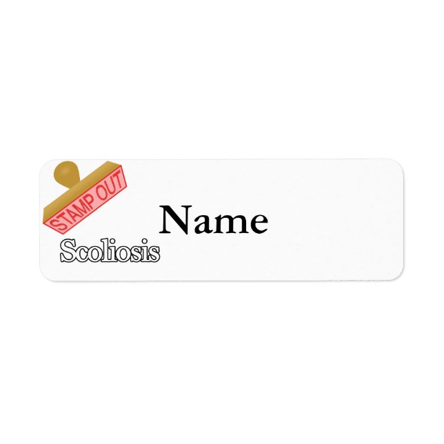 Stamp Out Scoliosis Return Address Label (Front)
