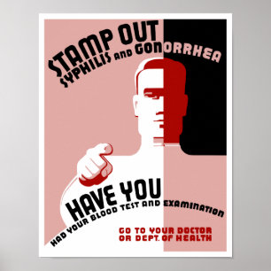 Stamp Out Syphilis And Gonorrhoea -- WPA Poster