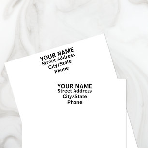 Stamp Your Name & Address - Self Inking