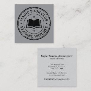 Stamp - YOUR TEXT - BOOK 1 - Fan Fun Square Business Card