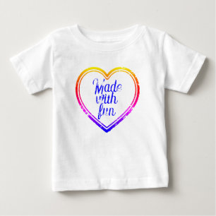 Stamp - YOUR TEXT & IDEA - HEART SHAPE 1 Baby T-Shirt