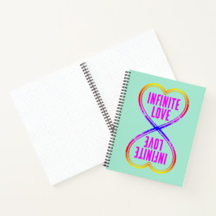 Stamp - YOUR TEXT & IDEA - HEART SHAPE 1 Notebook