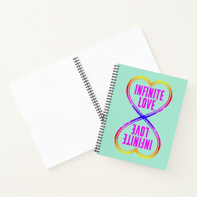 Stamp - YOUR TEXT & IDEA - HEART SHAPE 1 Notebook (Inside)