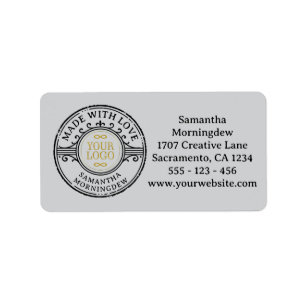 Stamp - YOUR TEXT & LOGO 1 Label
