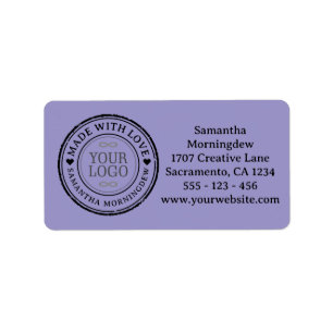 Stamp - YOUR TEXT & LOGO 2 Label