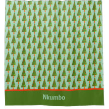 Stamped Retro Christmas Tree with Bottom Border