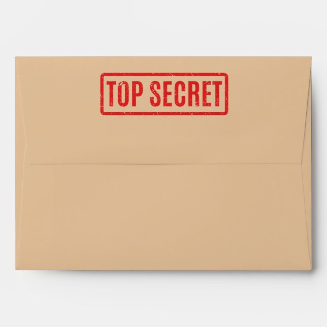 Stamped Top Secret Envelope (Back (Top Flap))