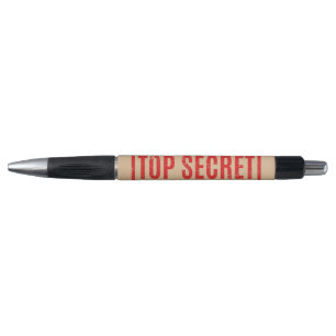 Stamped Top Secret Pen