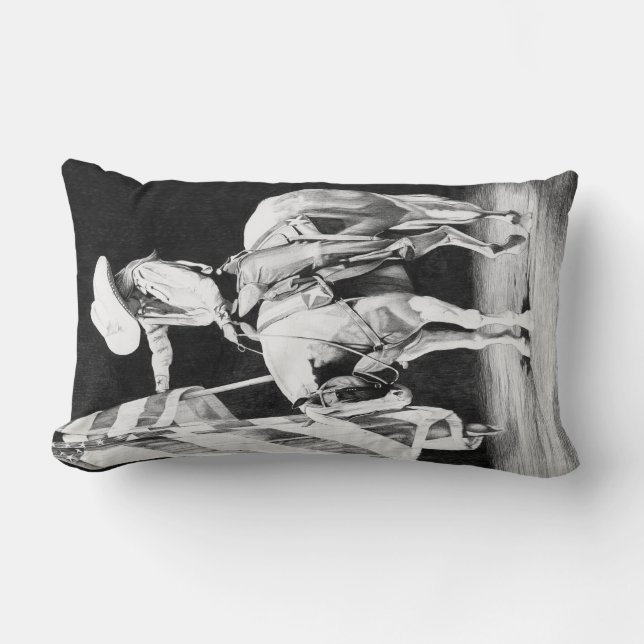 Stampede Prayers (ballpoint) Lumbar Cushion (Front)