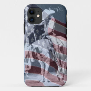 Stampede Prayers (ballpoint with flag) iPhone 11 Case