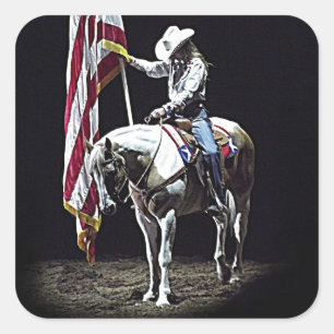 Stampede Prayers Square Sticker