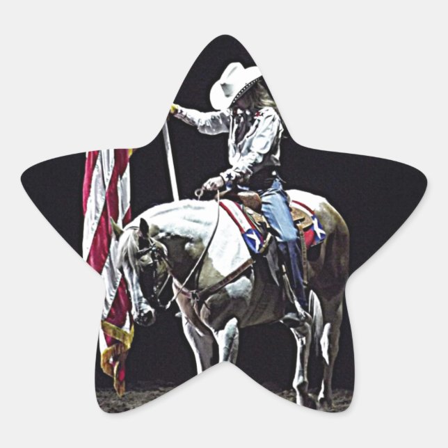 Stampede Prayers Star Sticker (Front)