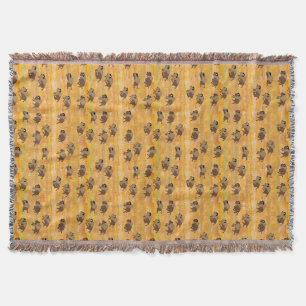 Stampeding Buffalo Throw Blanket