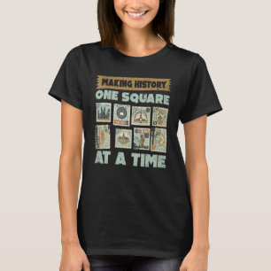 Stamps Collecting Making History Stamp Collector E T-Shirt