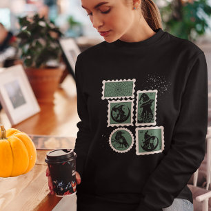 Stamps with Halloween Symbols Sweatshirt