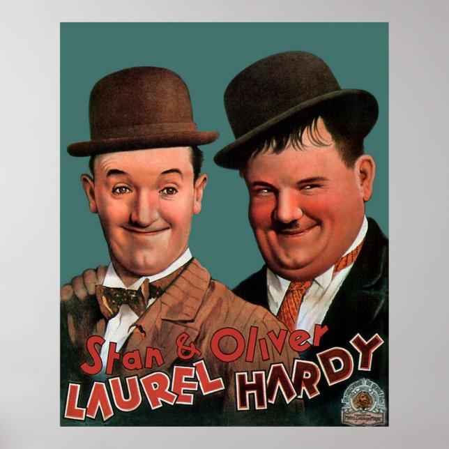STAN  OLIVER Laurel and Hardy Movie Poster (Front)