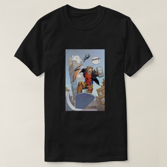 stan the man lee Fitted Scoop T-Shirt (Design Front)