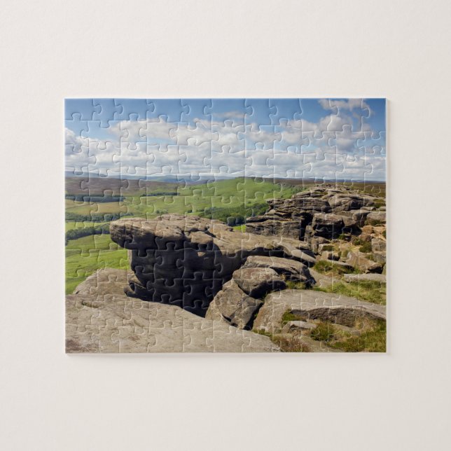 Stanage Edge in the Peak District souvenir photo Jigsaw Puzzle (Horizontal)