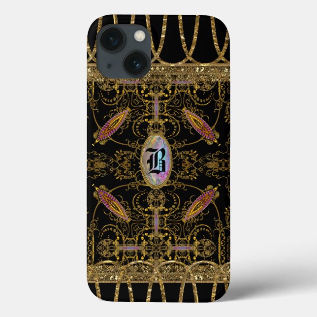 Stanburries Pretty VI Girly Monogram Case-Mate iPhone Case (Back)