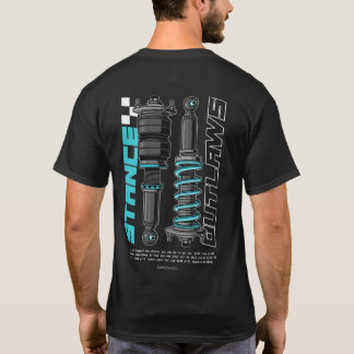 Stance Car Parts Illustration T-Shirt