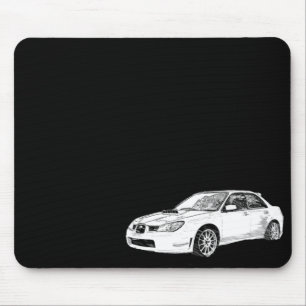 Stances Subaru Wrx Sti Drawing Mouse Pad